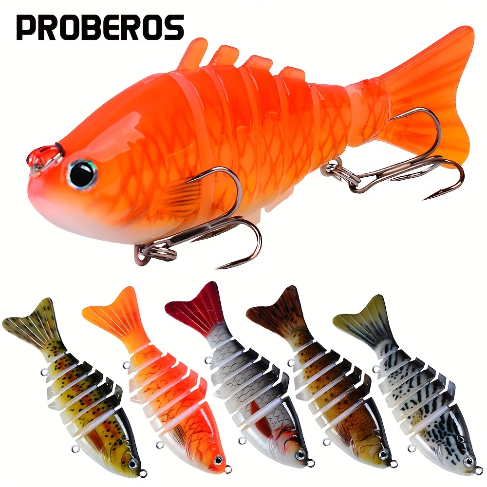 Proberos 6pcs Swimbaits 12.5cm-21.5g Sinking Fishing Lures 8
