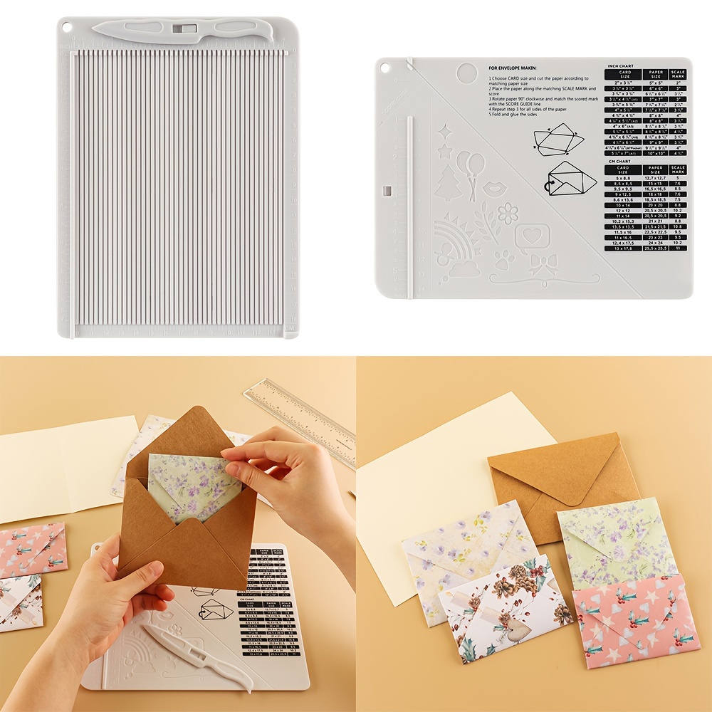 Mini Score Board: Create Professional-looking Envelopes & Crafts With This  Multi-purpose Scoring & Measuring Tool! - Temu Japan