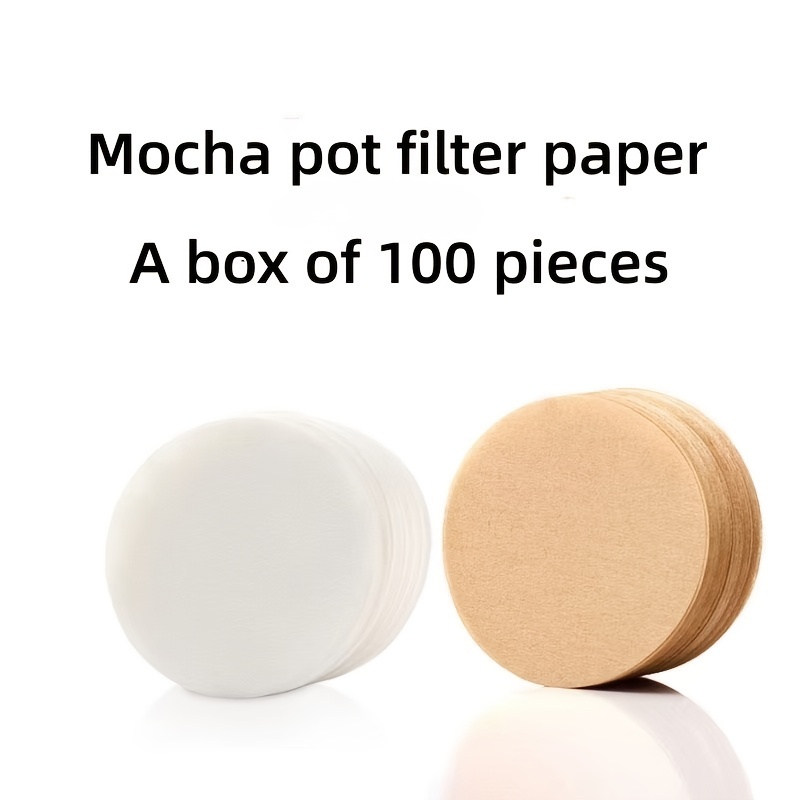 Mocha Pot Filter Paper 100pcs 300pcs Round Coffee Filter Paper at Lowest Price