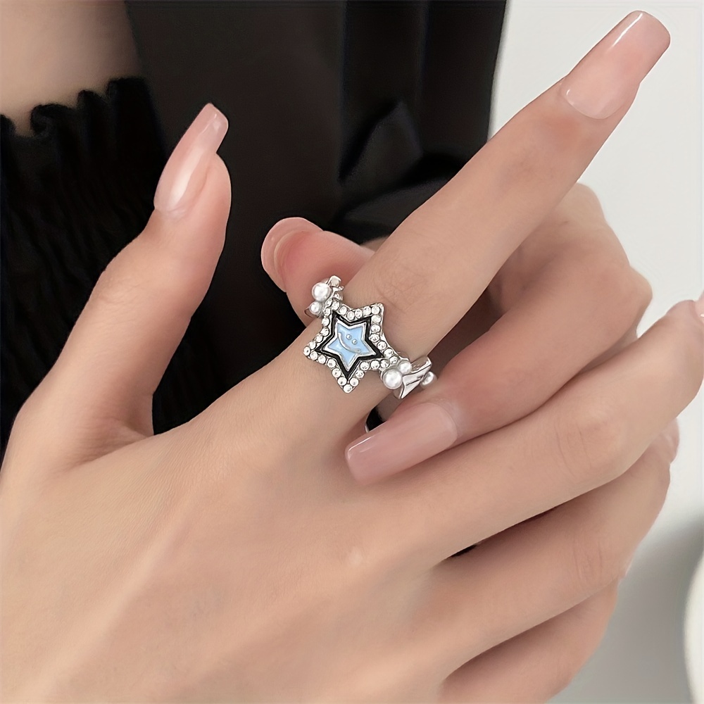 Cute middle finger on sale rings