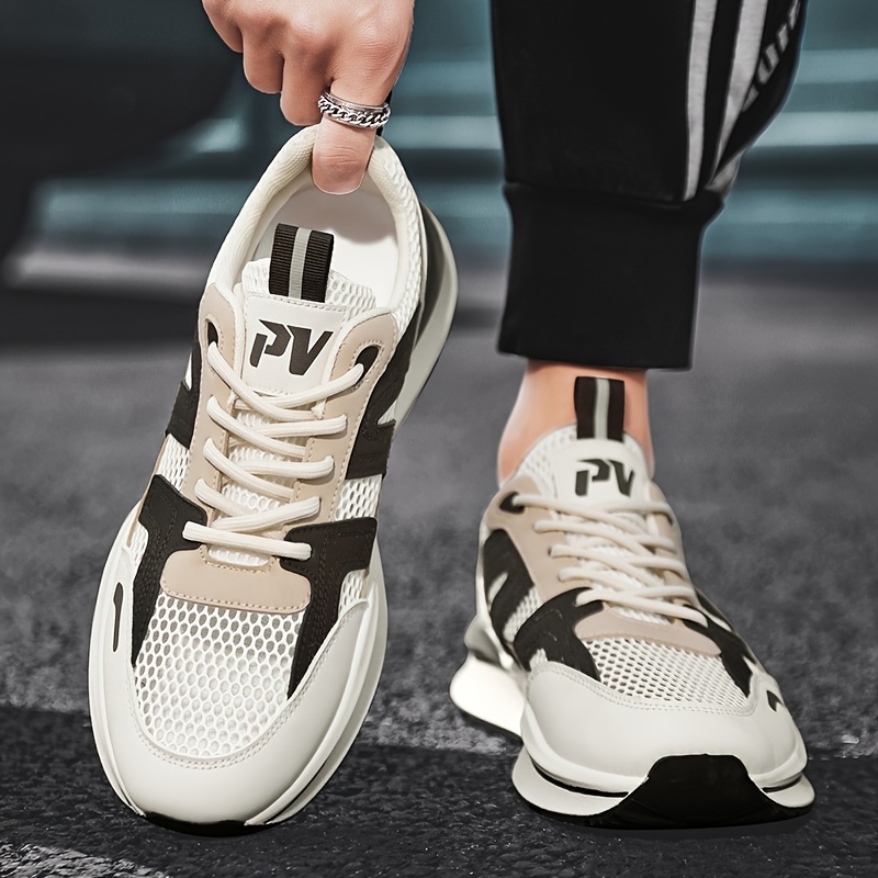 Men's Air Cushion Lace-up Sneakers Athletic Shoes