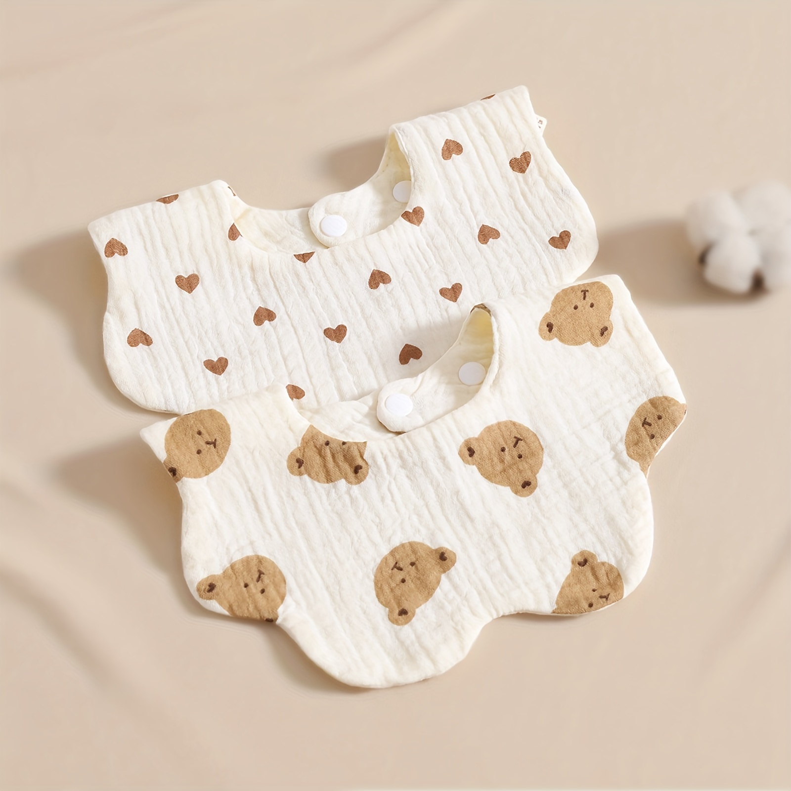 Gauze Feeding Bibs, Great Christmas Halloween Thanksgiving Day Gift, New Year's Gift, Valentine's Day Gift