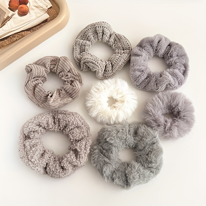 Lovely Fuzzy Winter Scrunchies Soft Hair Accessories Girls Plain Color  Sweet Fluffy Faux Fur Plush Scrunchies for Women Kid - China Hair  Accessories and Fashion Accessory price