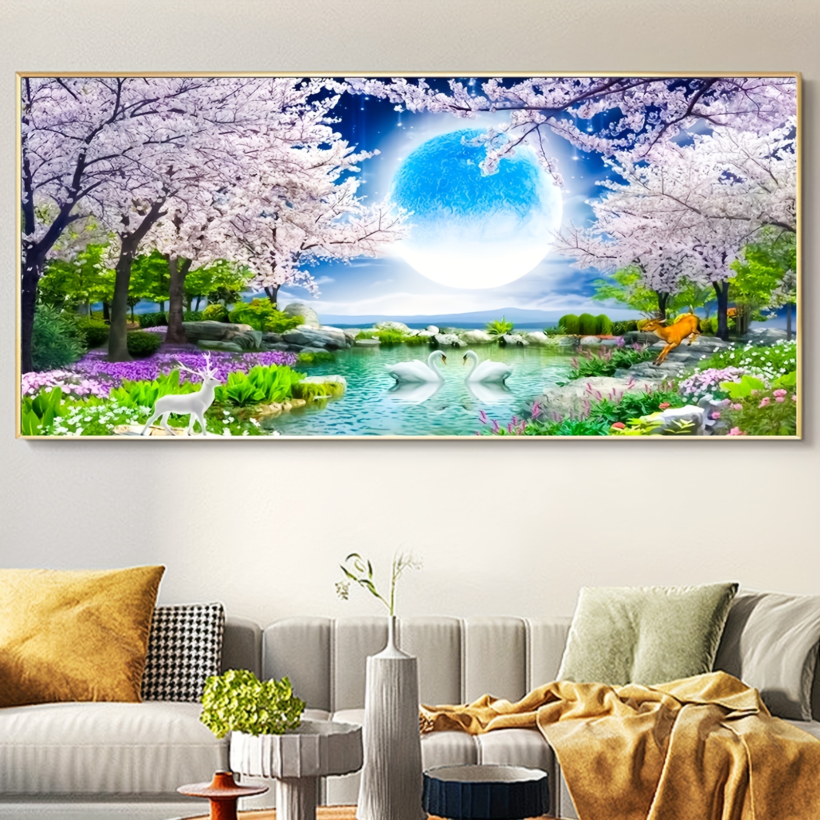 YALKIN Abstract 5D Diamond Painting Kits for Adults Kids Beginners DIY Full  Round Drill Paint by Diamonds Kits for Home Wall Decor 11.8x15.7in 