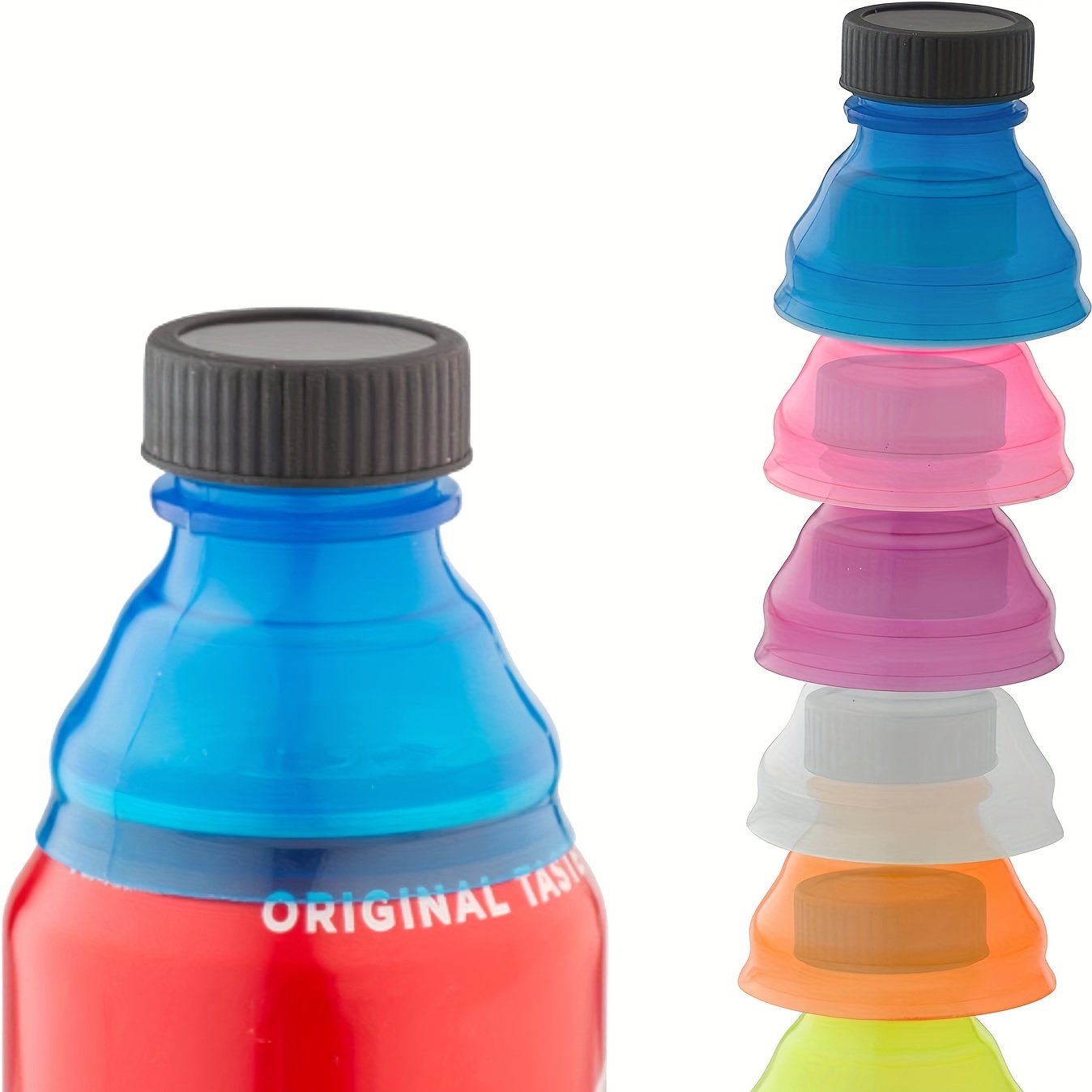 1/5/10Pcs Airtight Soda Cap Inflatable Fizzy Drink Beverage Bottle