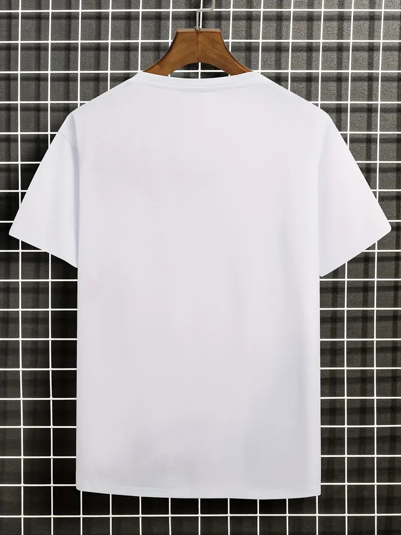 Men\'s Ink Landscape Print Trendy T shirt Crew Neck Short - Temu