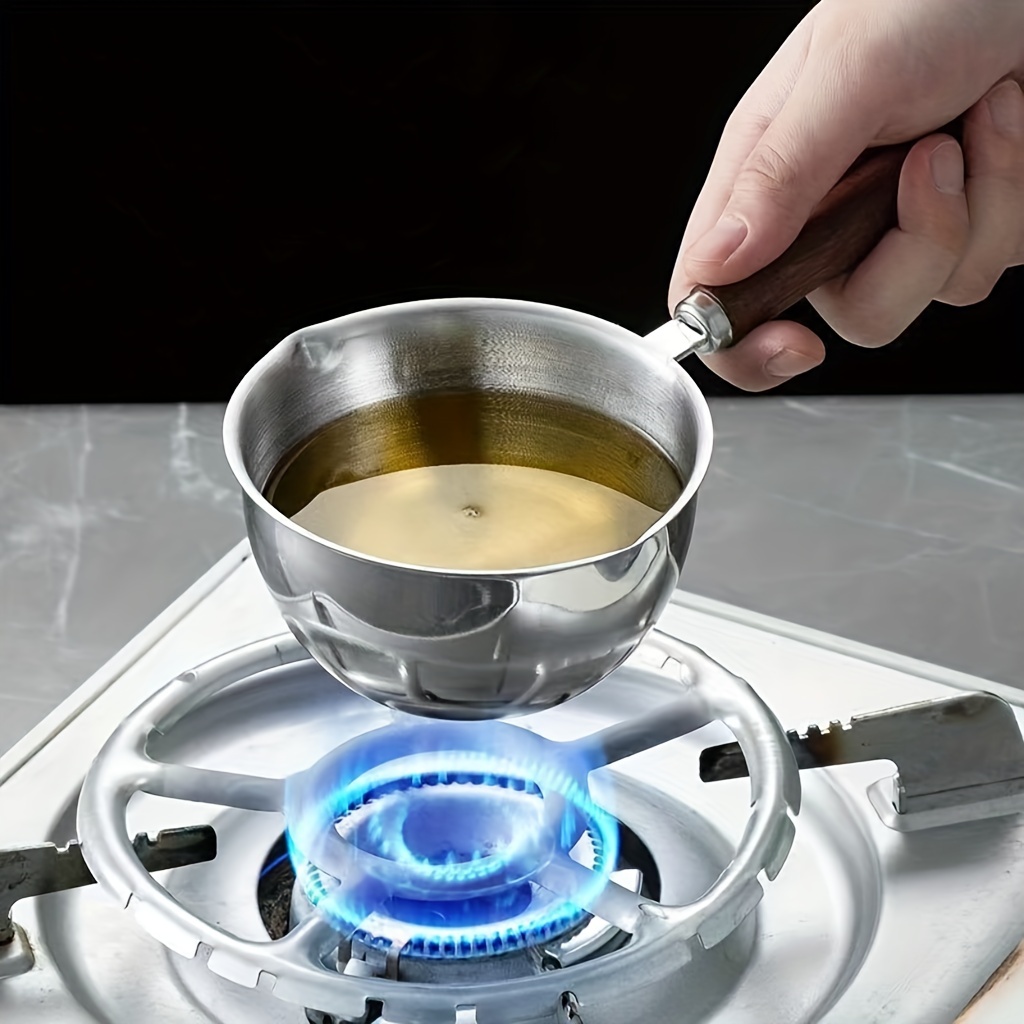 Ryback Stainless Steel Sauce Pot Oil Splashing Pot Hot Oil - Temu