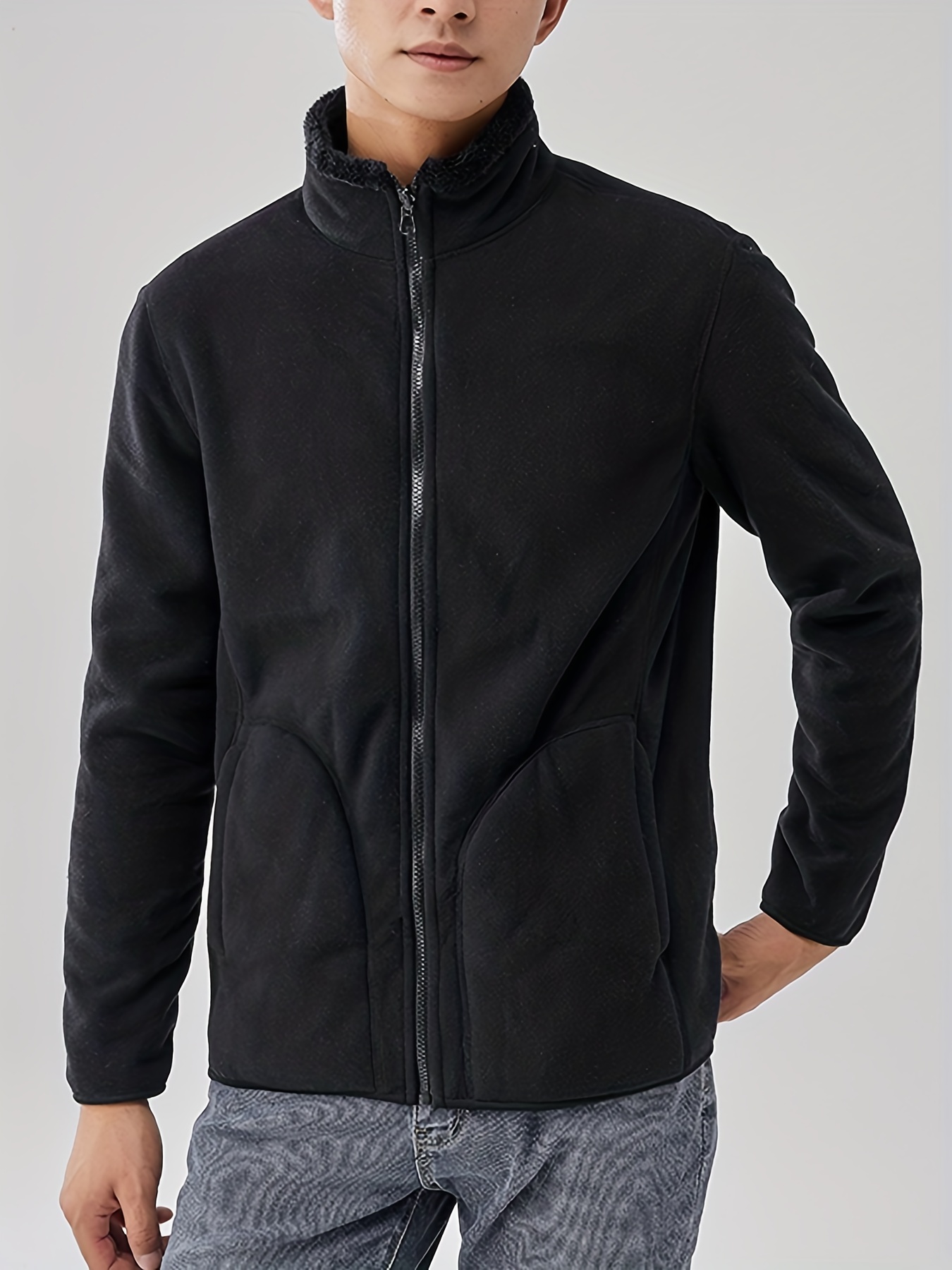 Men's Black Fleece Jackets