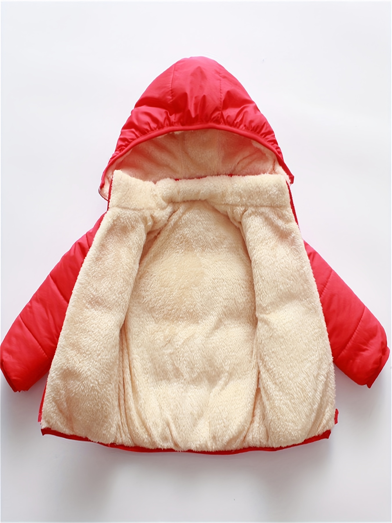 Baby Girls Boys' Winter Fleece Jackets With Hooded Toddler Cotton