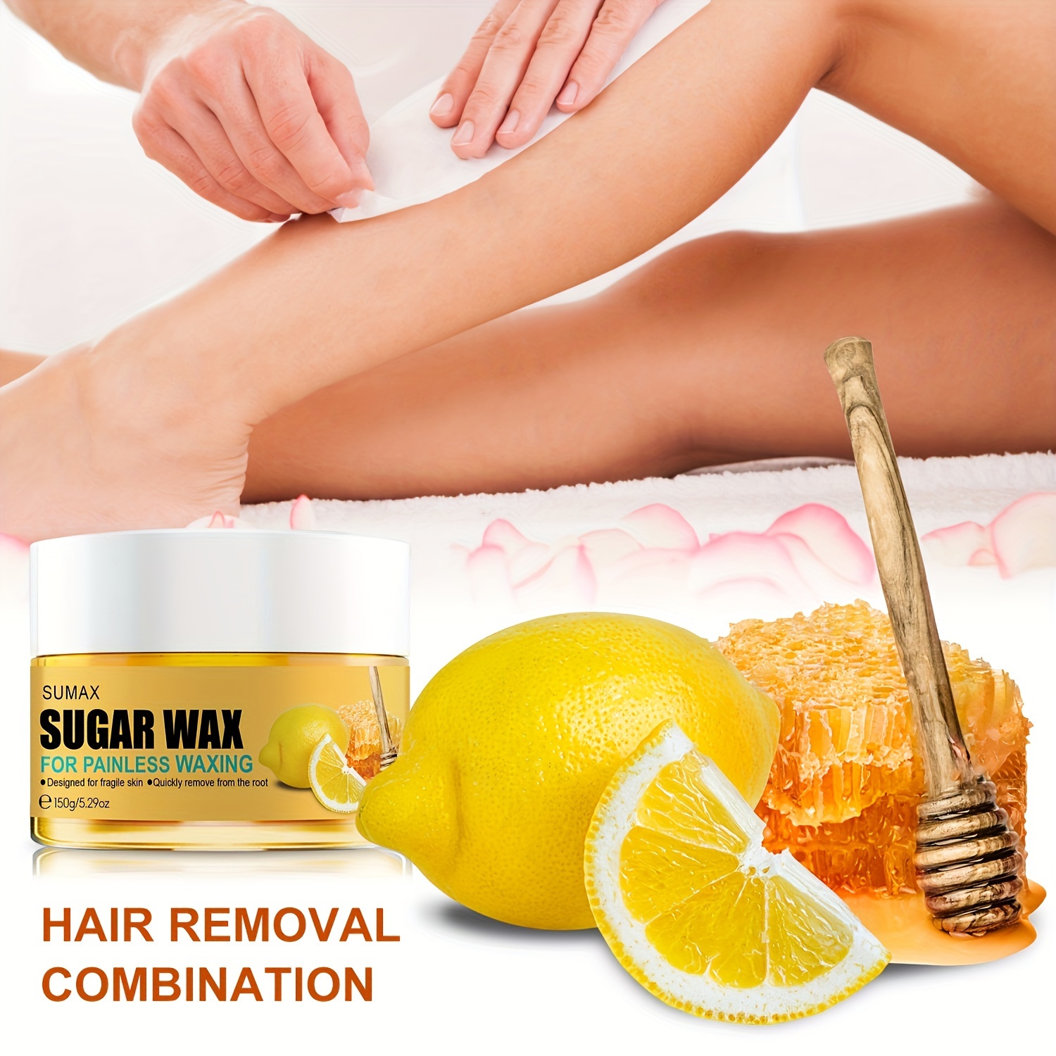 Natural Sugar Wax Cream Body Hair Removal Cream Sugar Temu