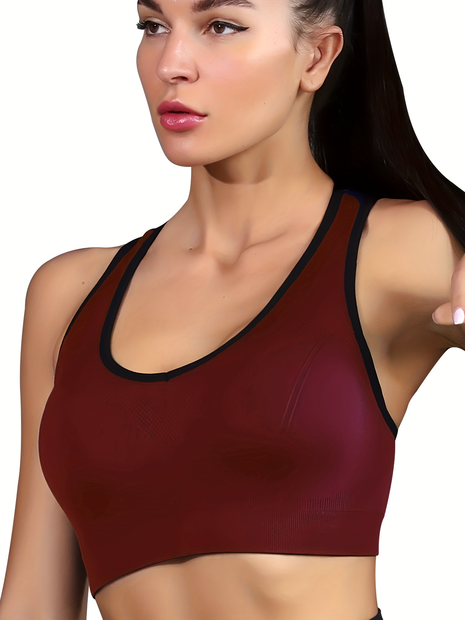 Cross Back Sport Bras Padded Strappy Criss Cross Cropped Bras for Yoga  Workout Fitness Low Impact - China Yoga Shirt and Yoga Crop Tops price