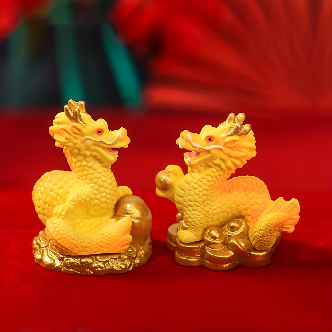 2024 Chinese New Year Dragon Miniature Ornament Dragon Figurines