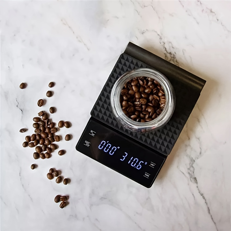 Digital Coffee Scale, Espresso Scale,Weigh Coffee Scale with Timer 3kg/0.1g High Precision | Great for Pour Over Coffee, Espresso, French Press and