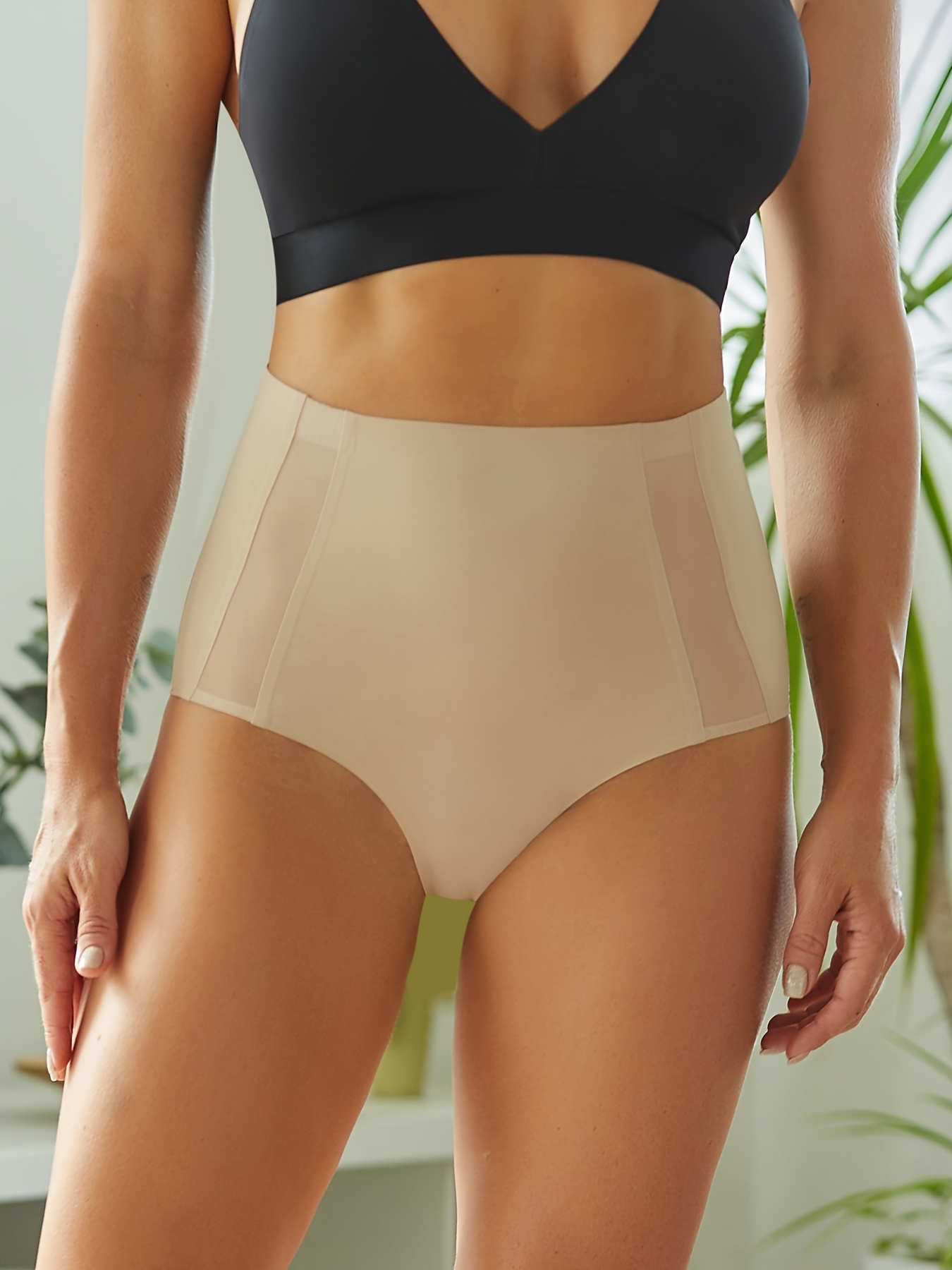 Browsluv Tummy Control Shorts, High Waisted Cross Compression Tummy Control  Shorts for Women, Seamless Slimming Panties (M/L, Apricot) : :  Fashion