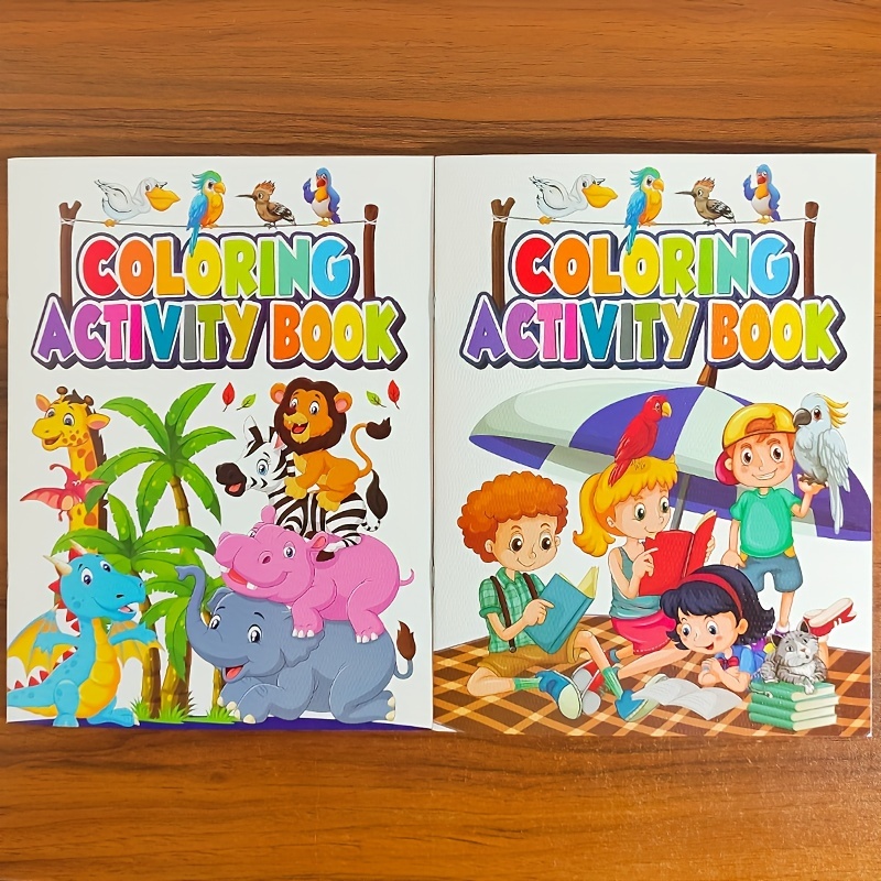 Pittura libri da colorare divertenti libri di attività da colorare Bulk Fun  4 libri Mini libri educativi promuovono il benessere dei bambini e -  AliExpress