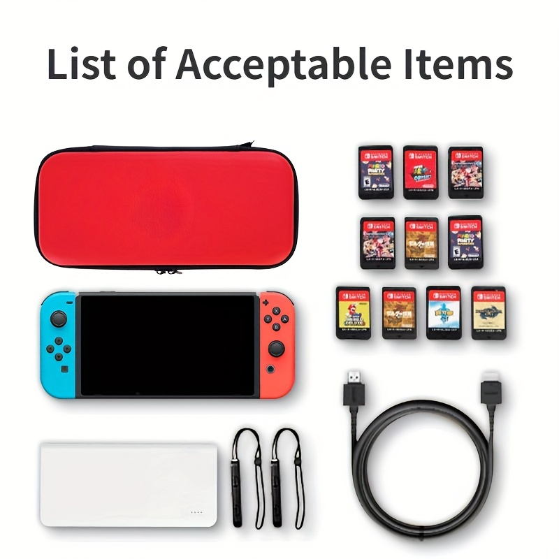 Estuche de transporte para Nintendo Switch, funda rígida de viaje para  Nintendo Switch con 10 soportes para tarjetas de juego, bolsa portátil para