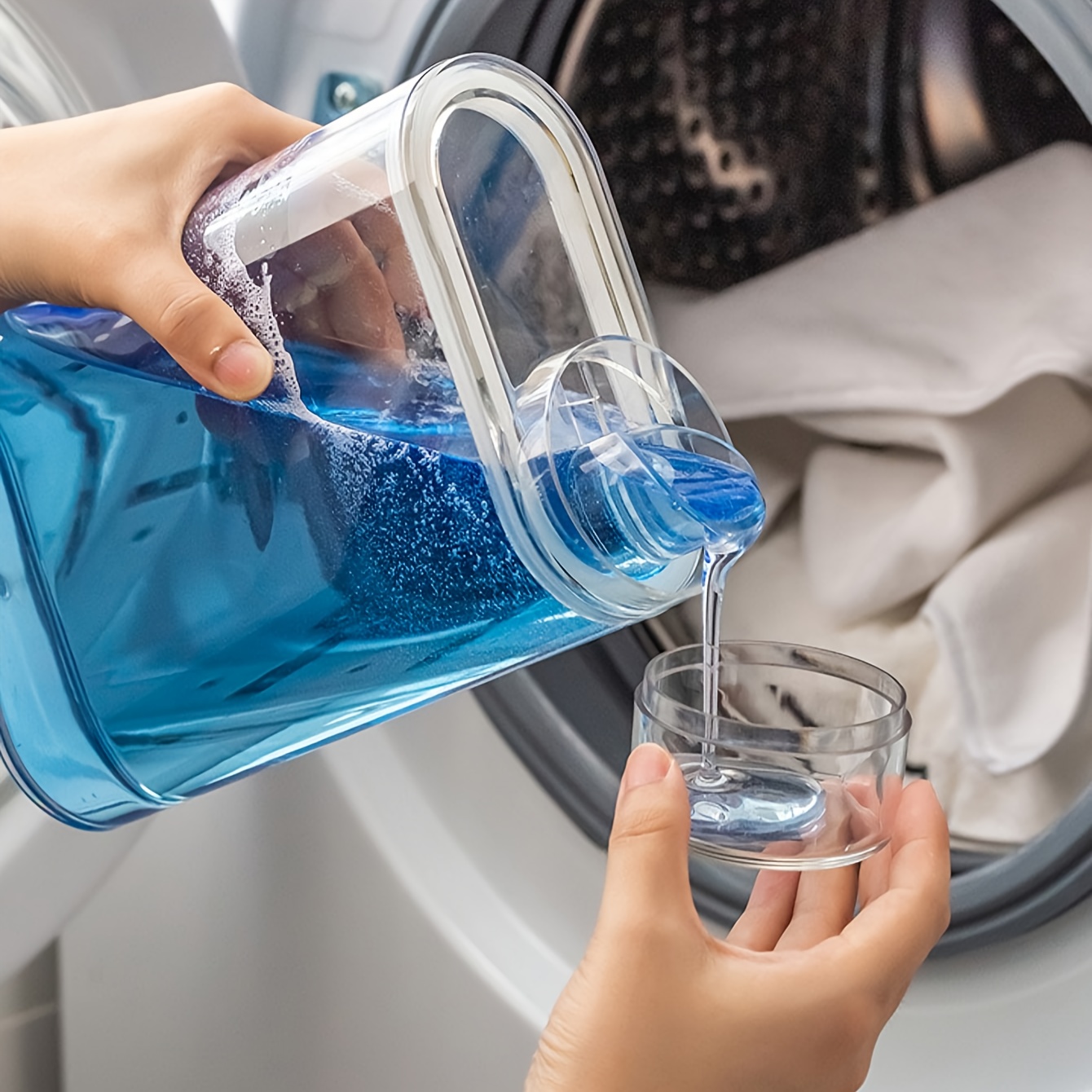 Laundry Detergent Dispenser Transparent Large Capacity - Temu