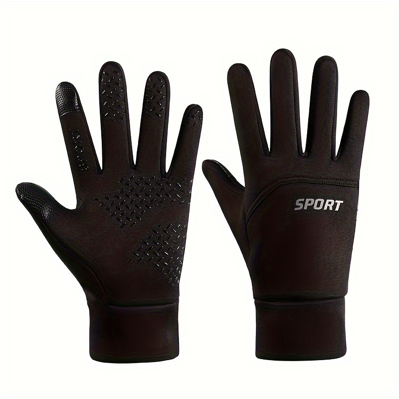 Windproof Warm Cycling Gloves Outdoor Snow Fishing Gloves - Temu