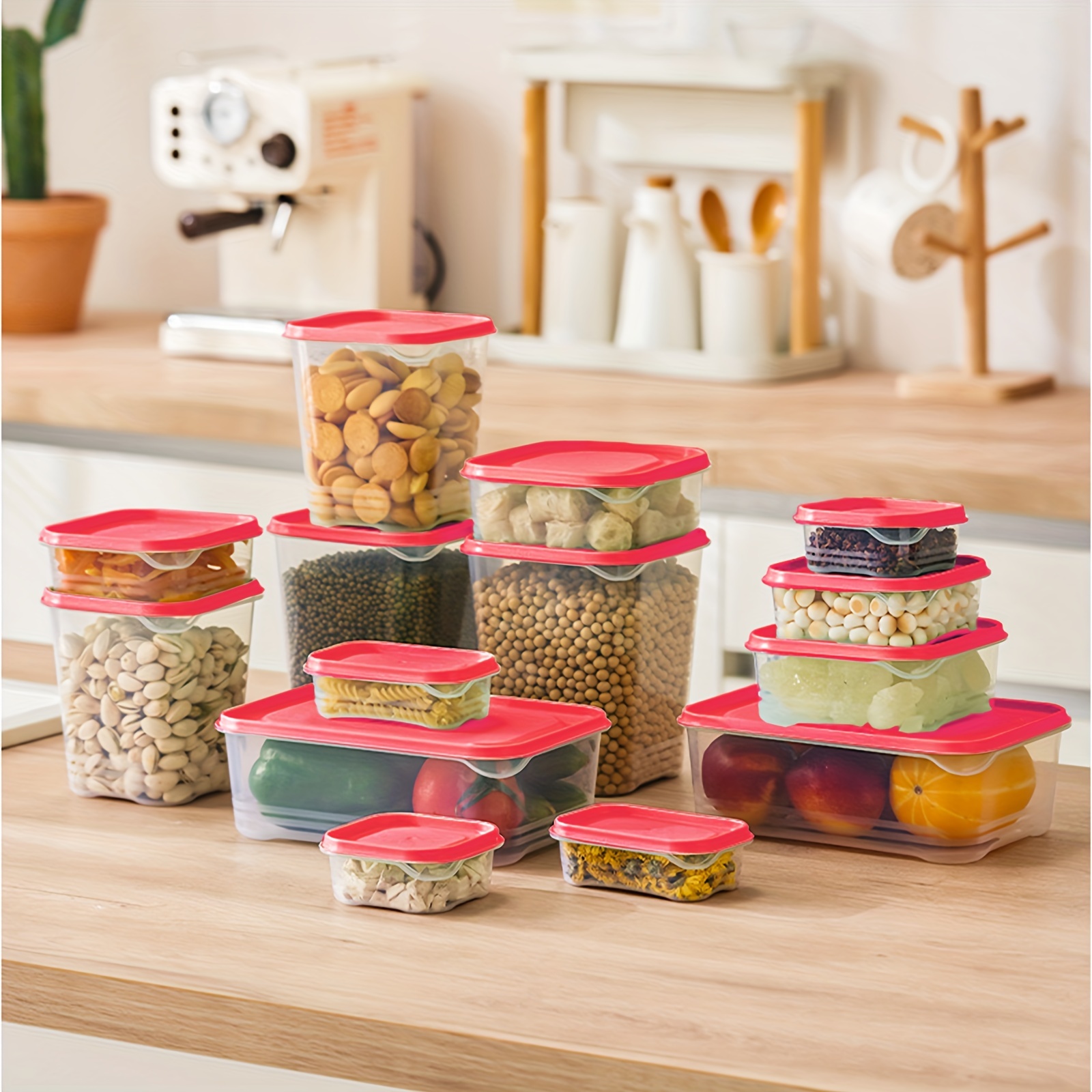 Food Storage Containers With Airtight Lids, Freezer Microwave Safe