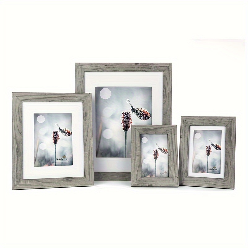5x7 Picture Frame Display Pictures 4x6 With Mat Or 5x7 - Temu