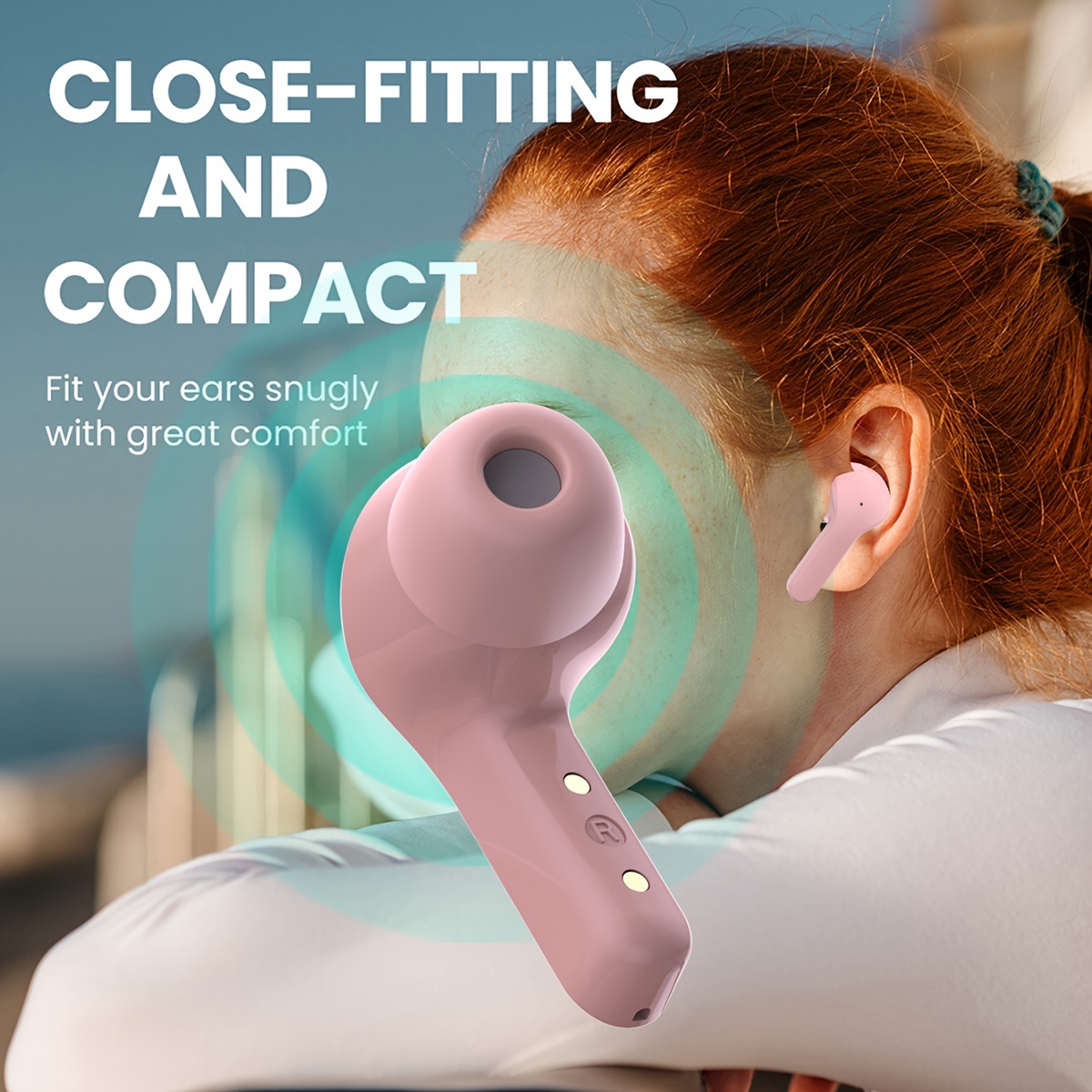 Transparent TWS, No Lid Design, Wireless V5.3 Colorful True Wireless Stereo Earbuds, Silicone In-ear, Touch Button, Hands-free Headset, Battery Capac_voghion.com