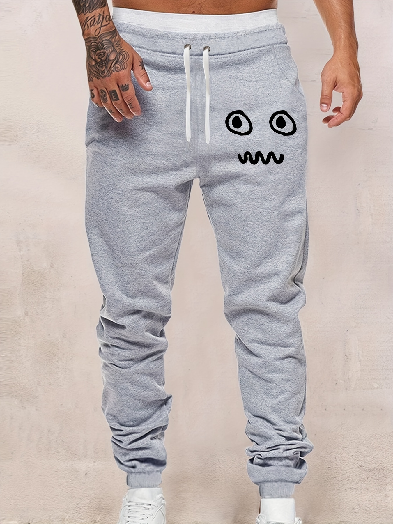 Grey Sweatpants Print Meme - Temu