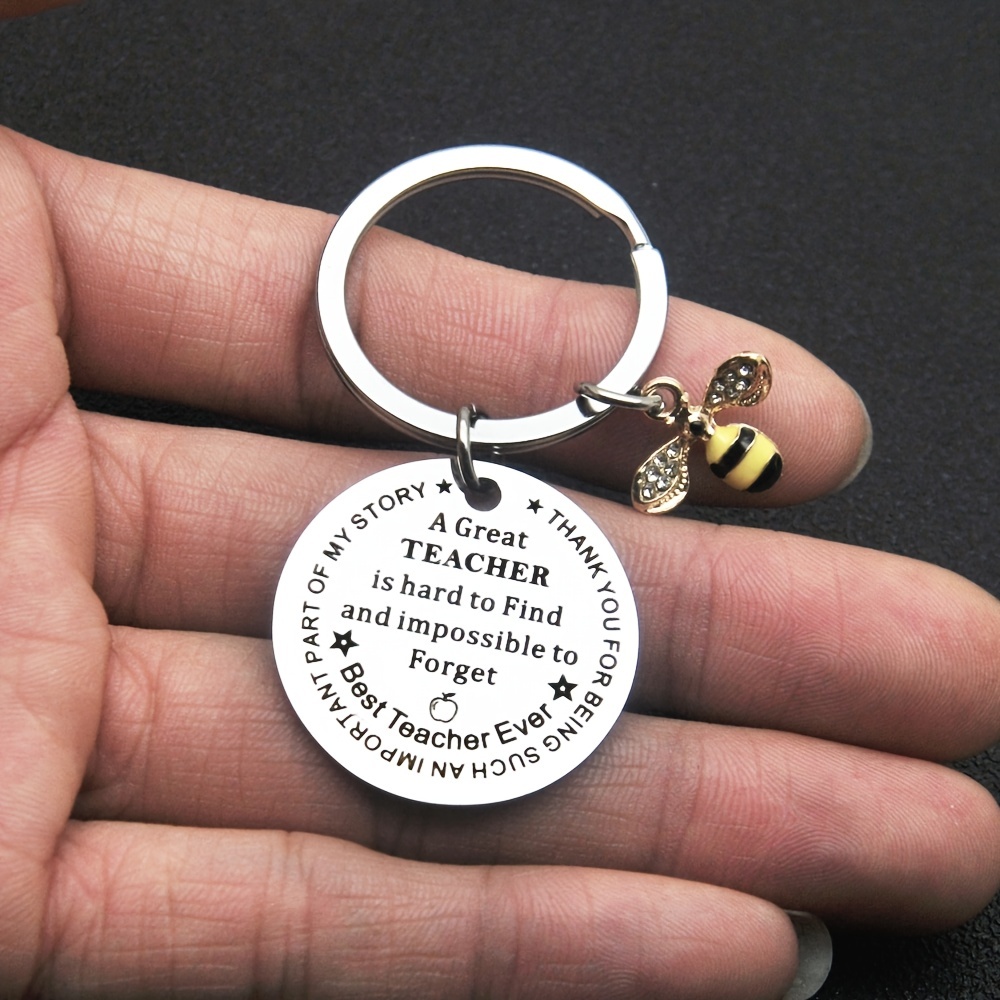 Christmas Honey Bee Keychain Teacher's Day Bee Happy Keychain Bee Jewelry Bee  Gifts