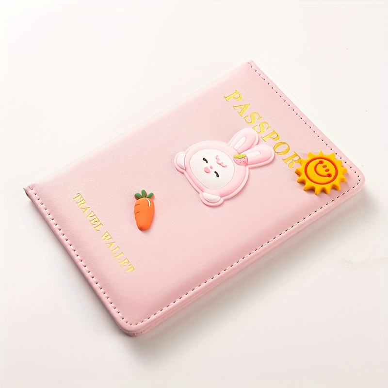 Funda pasaporte TRAVEL pink