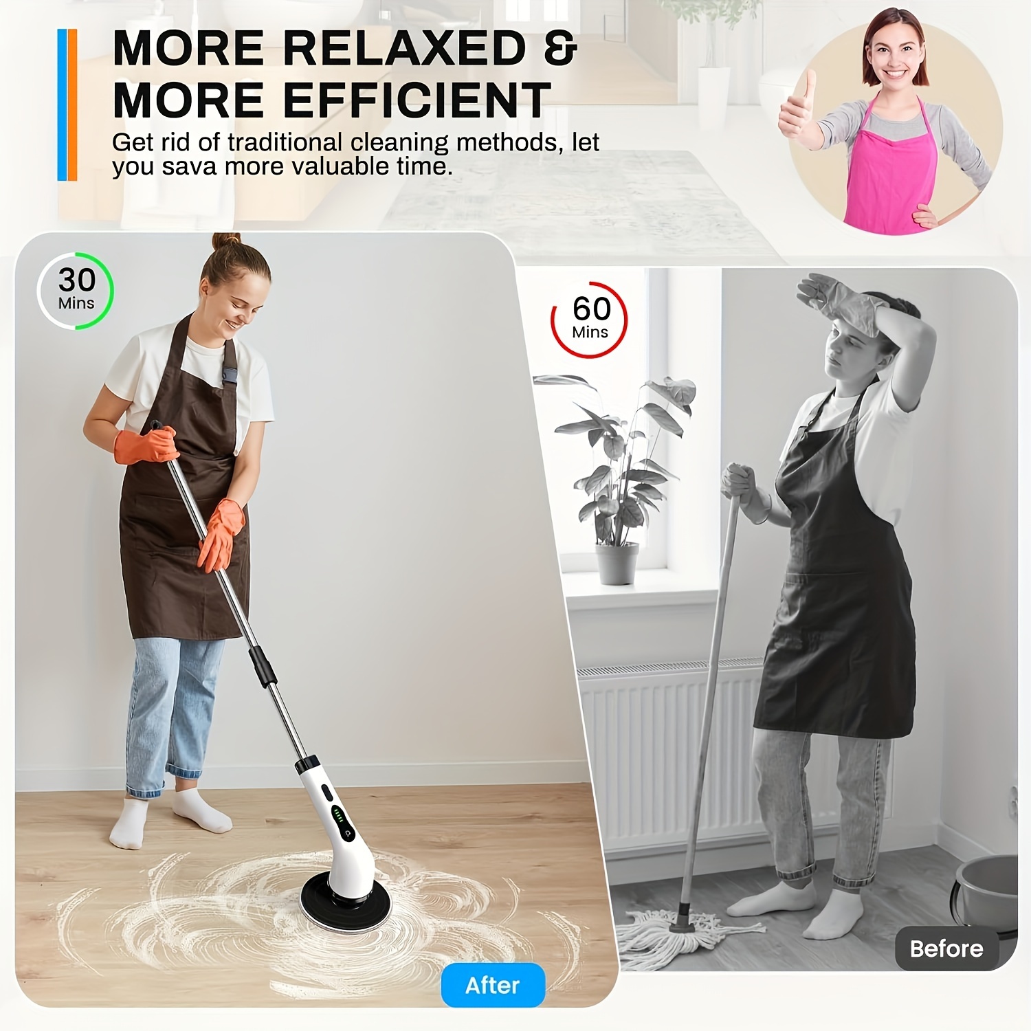 Electric Cleaning Brush Electric Rotary Floor Scrubber - Temu