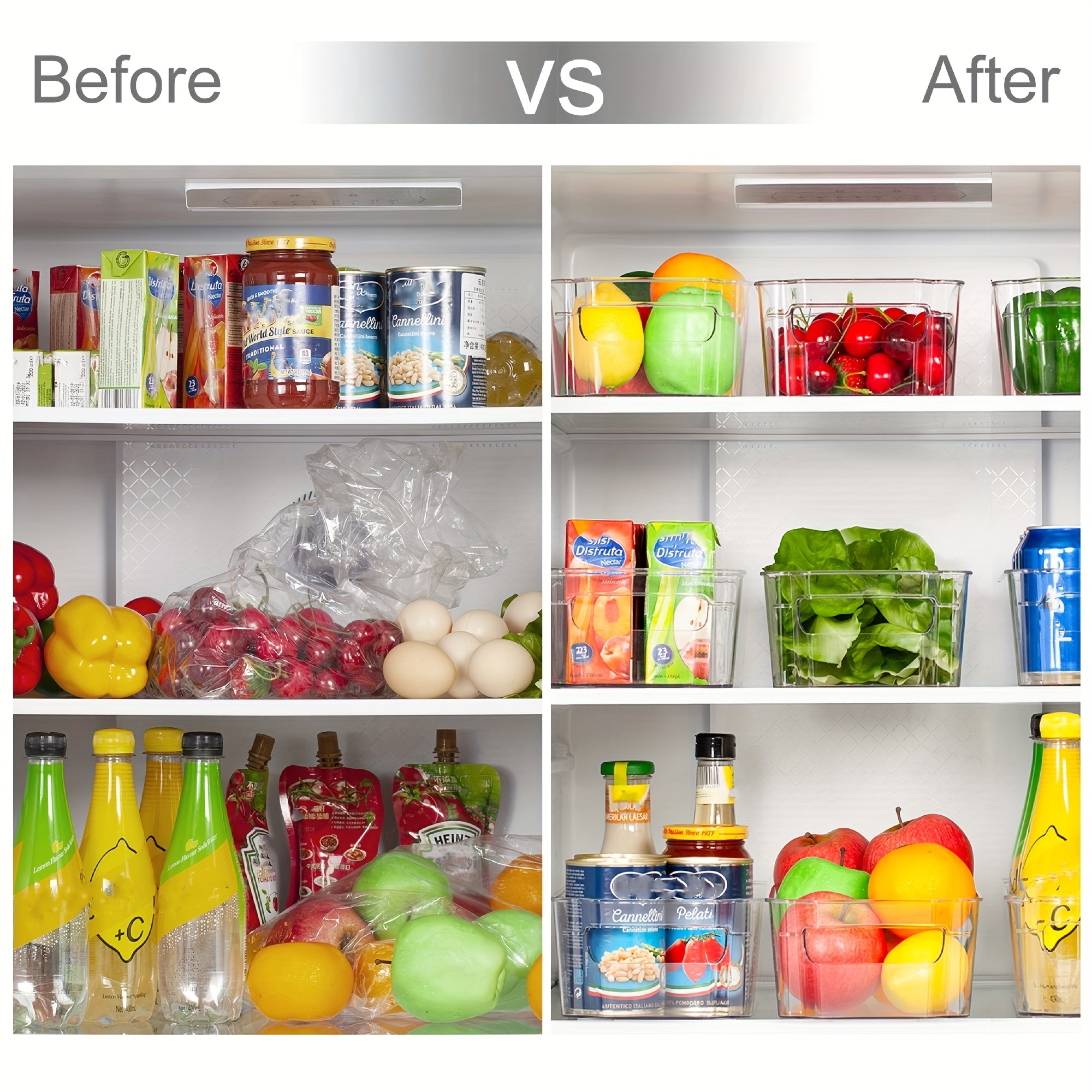 Organizador de congelador de plástico transparente para almacenamiento de  alimentos de frigorífico sin BPA - China Caja de almacenamiento y Organizador  Congelador precio