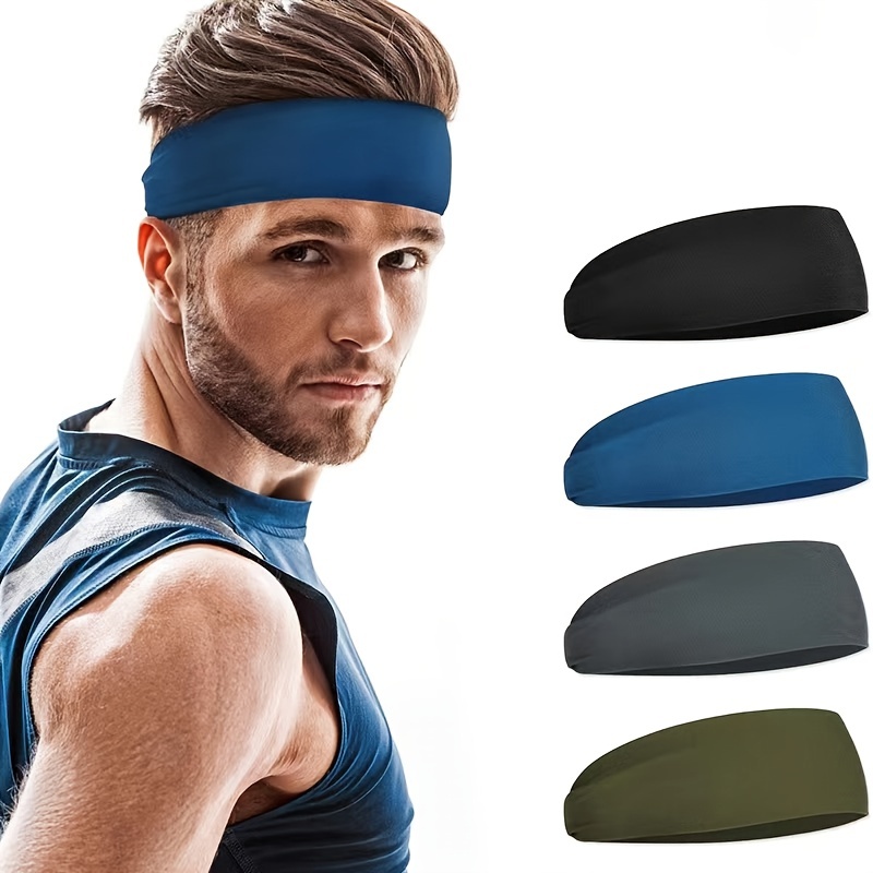 Mvptoo Breathable Elastic Headbands - Non-slip Sweat-absorbing Headband For  Men And Women - Perfect For Outdoor Activities, Basketball, Running, And  Fitness - Temu