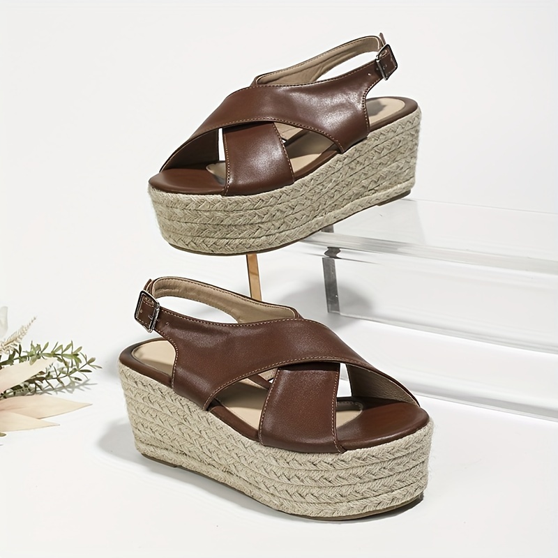 Oak platform sale wedge espadrille