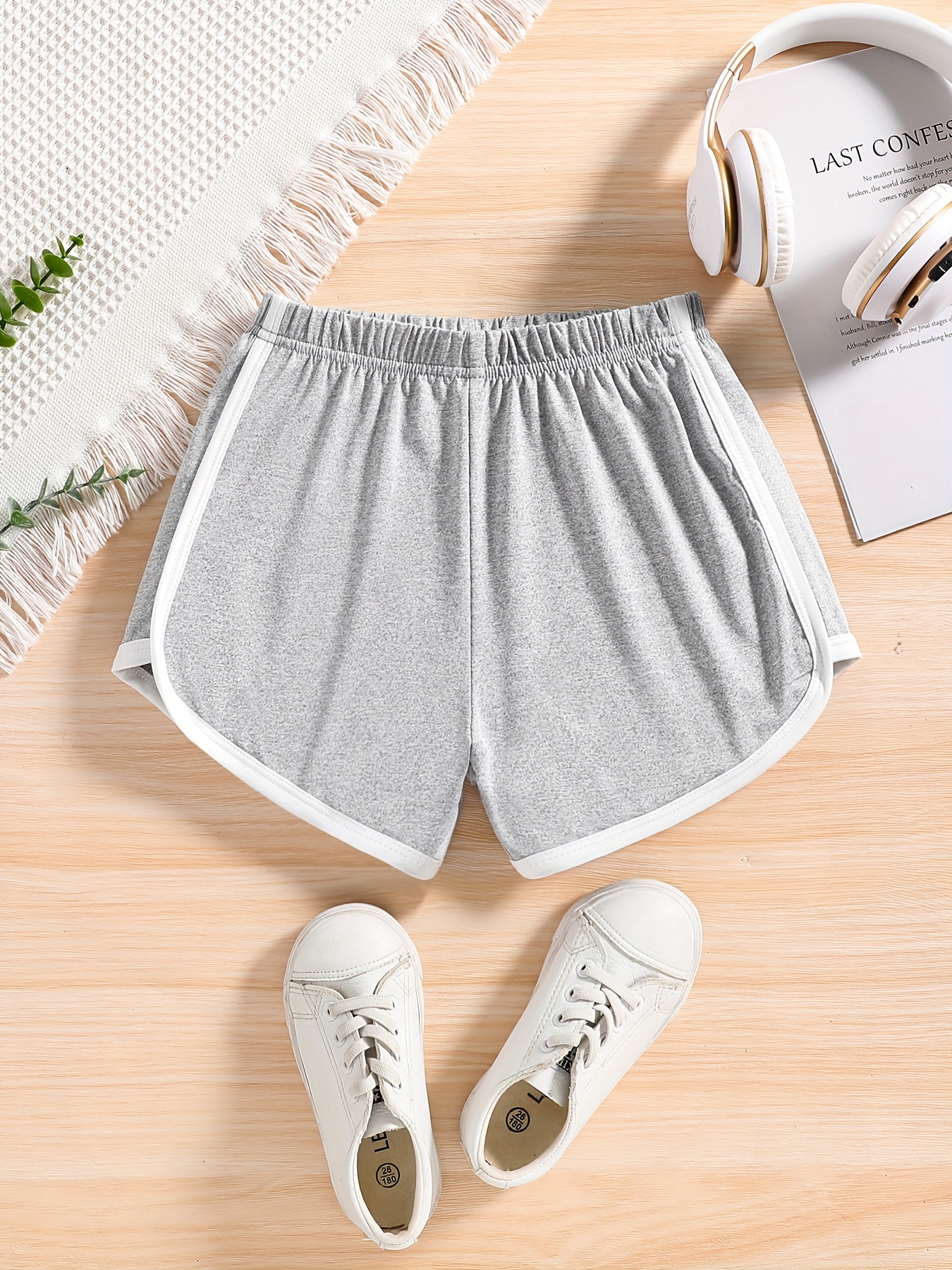 Girls hot sale grey shorts