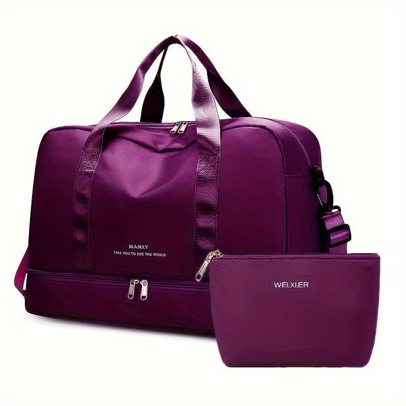 Expandable Travel Luggage Sports Handbag Wash Bag Fitness - Temu