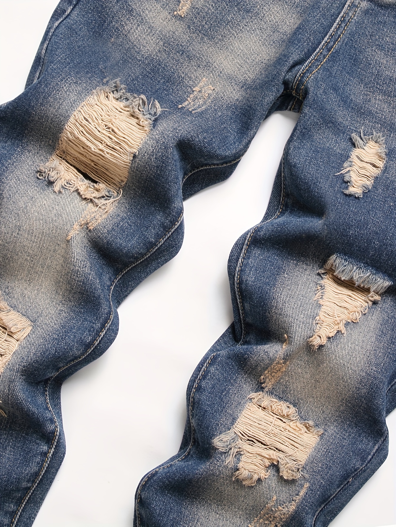 Classic Patched Jeans