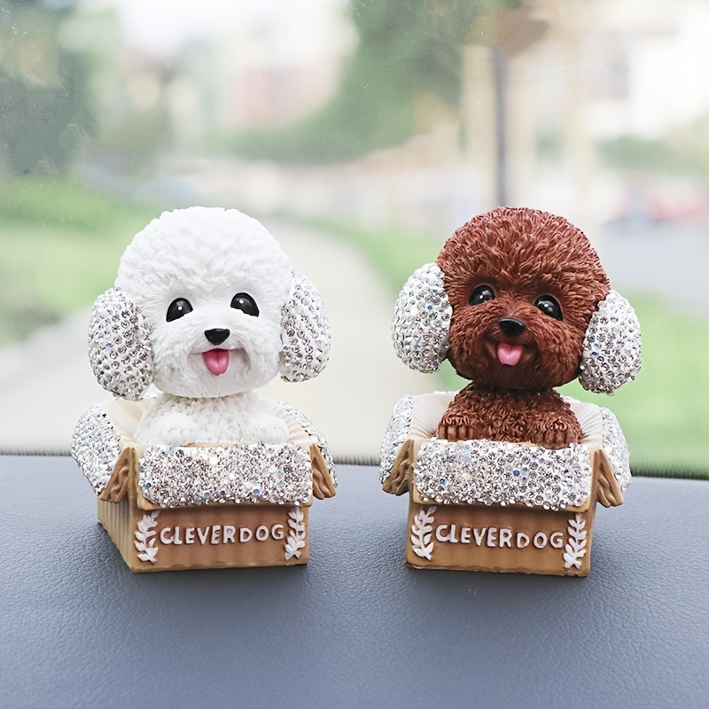 Dog Design Car Decoration, Creative Cute Dog Plush Toy For