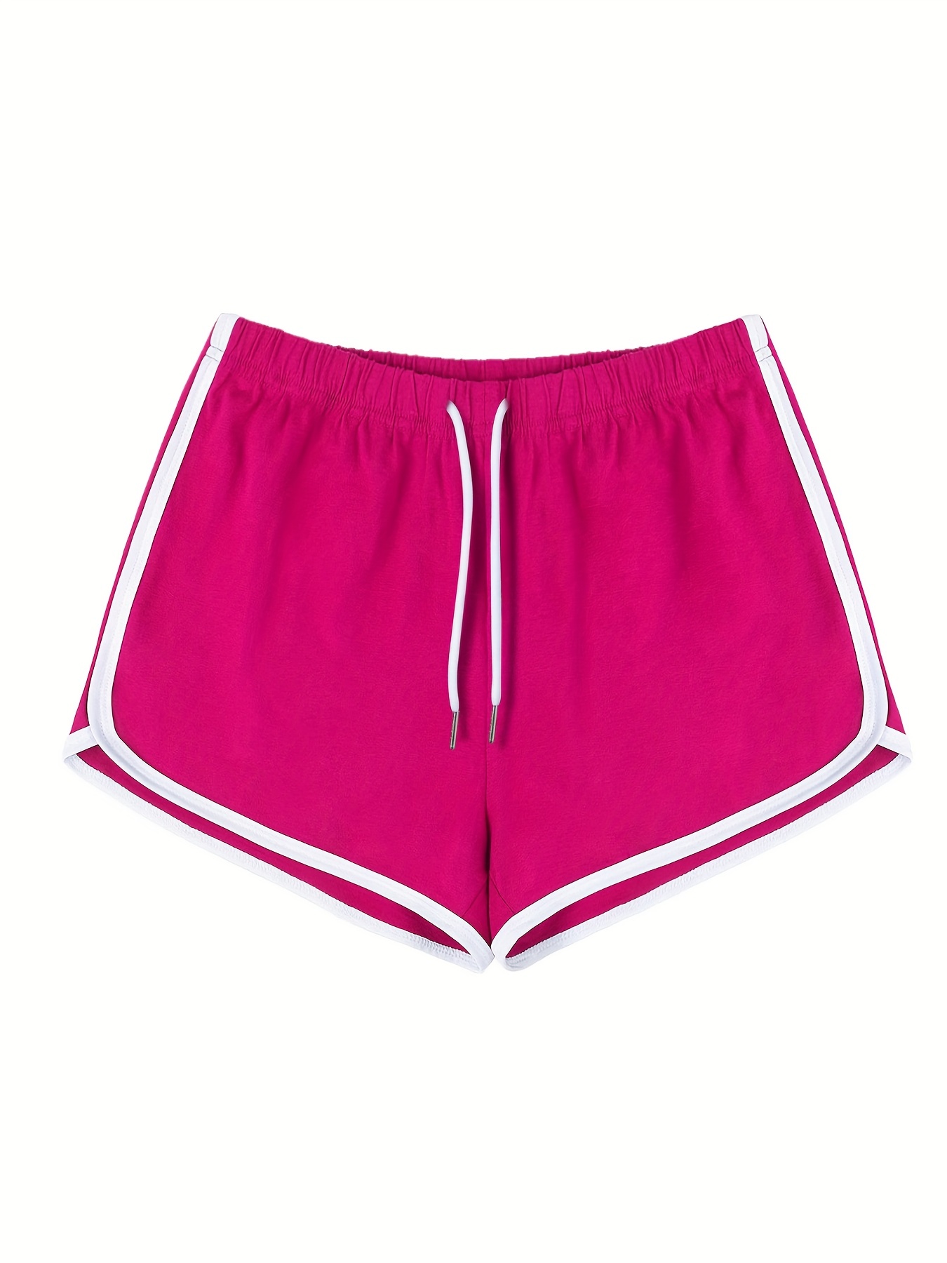 Absorbs Sweat Contrast Binding Sports Shorts