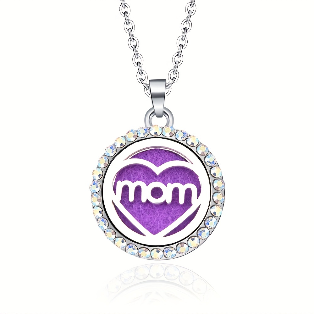 Stainless Steel Locket Necklace Aroma Diffuser Perfume Storage