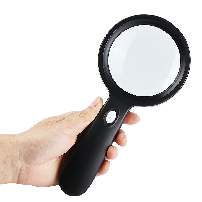Lighted Magnifying Glass 10x Hand Held Large Reading - Temu