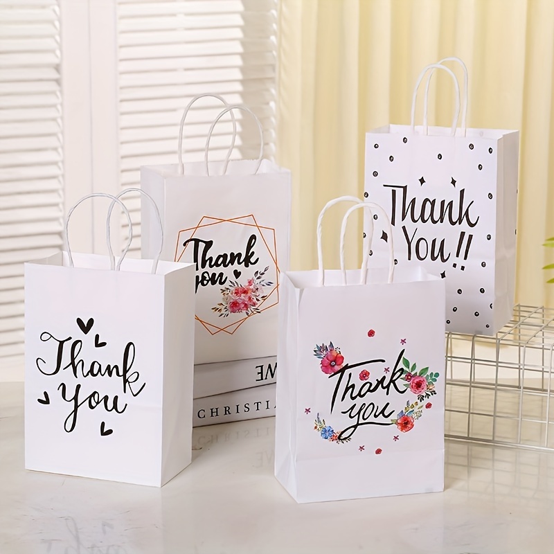 Clear Gift Bag with Handle, 8 Pcs Transparent PVC Gift Bag, Heavy Duty  Reusable Gift Wrap Bags for Bridal Party, Baby Shower, Wedding Favor,  Shopping