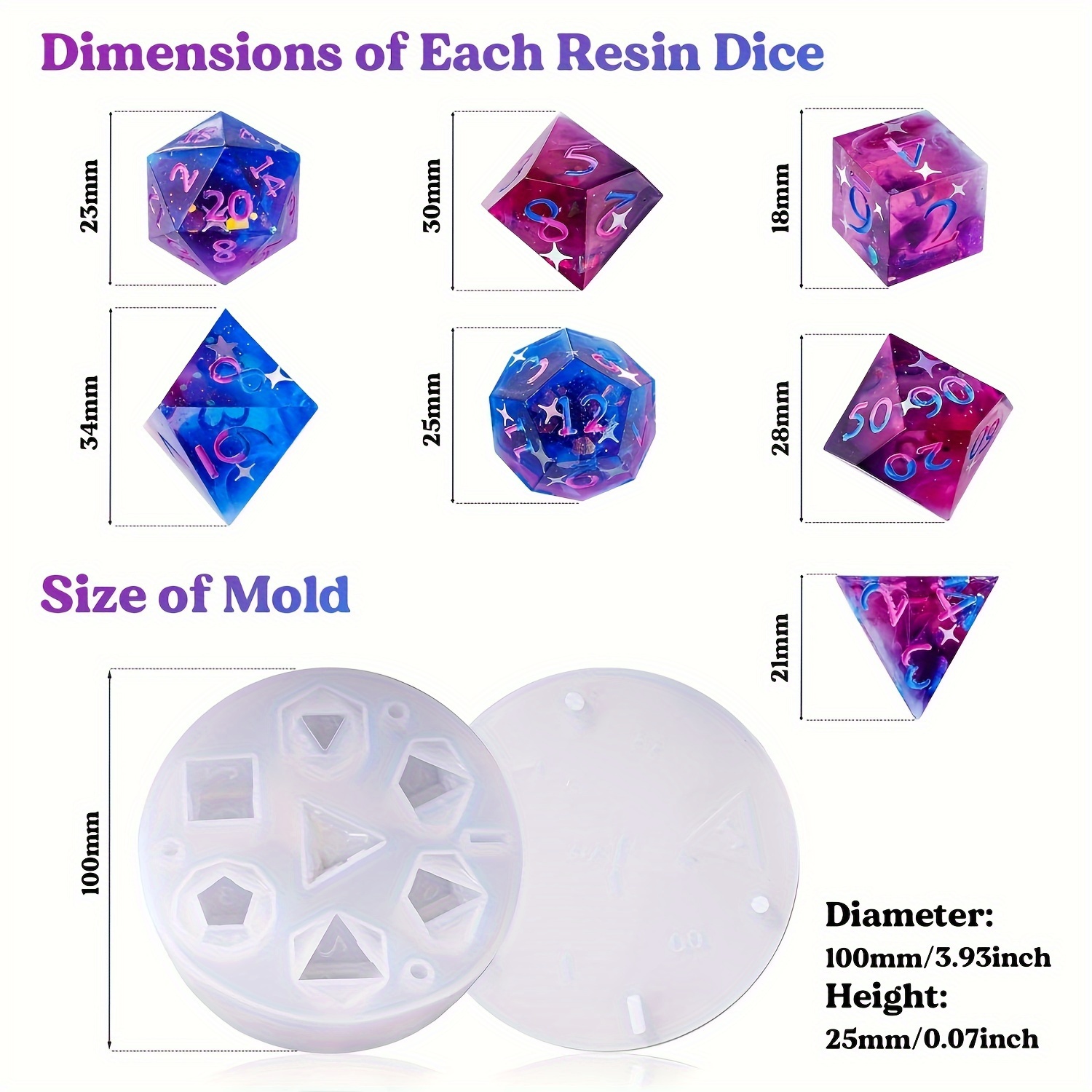 Alphanumeric Resin Dice Molds Polyhedral Silicone Dice Molds - Temu
