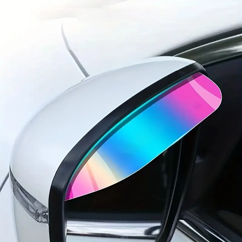 2pcs Use This Colorful Rear View Mirror Rain Eyebrow To Decorate Your Car  Rear View Mirror Rain Eyebrow Car Reverse Mirror
