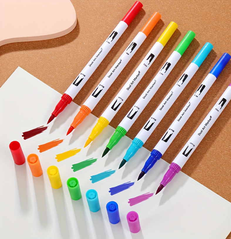 Colors Children's Colorful Watercolor Pen Painting Doodle - Temu