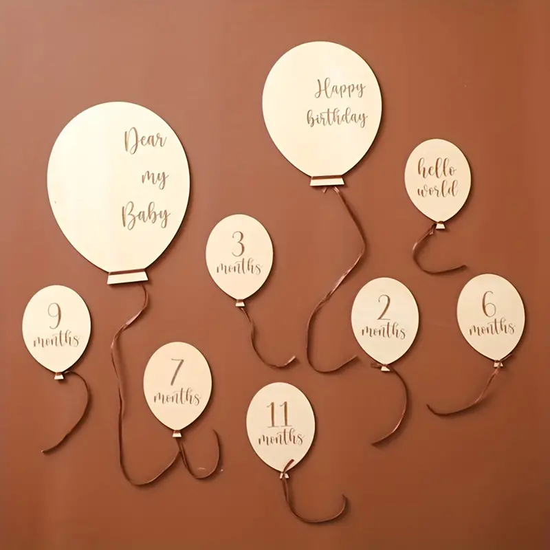Carte Étape En Bois Pour Ballon, Bord Lisse Sans Bavure, Cartes  Denregistrement De La Croissance Du Bébé - Bébé Et Maternité - Temu Belgium