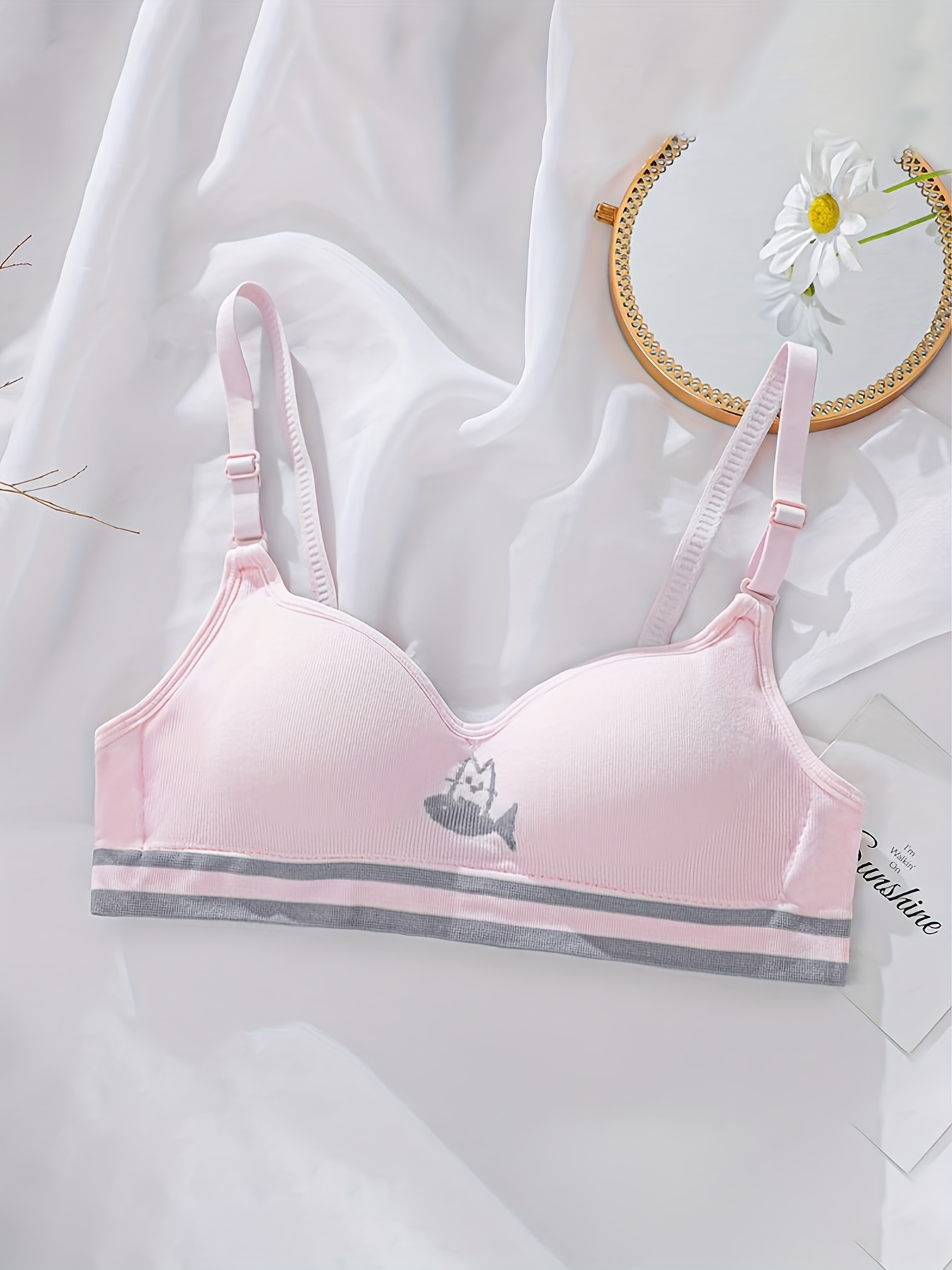 Bralette Estampado Conejito Niña Sujetador Tirantes - Temu Chile