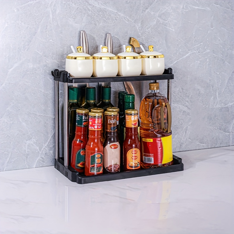 Spice Rack Kitchen Organizer Seasoning Storage Holder with Chopsticks Storage