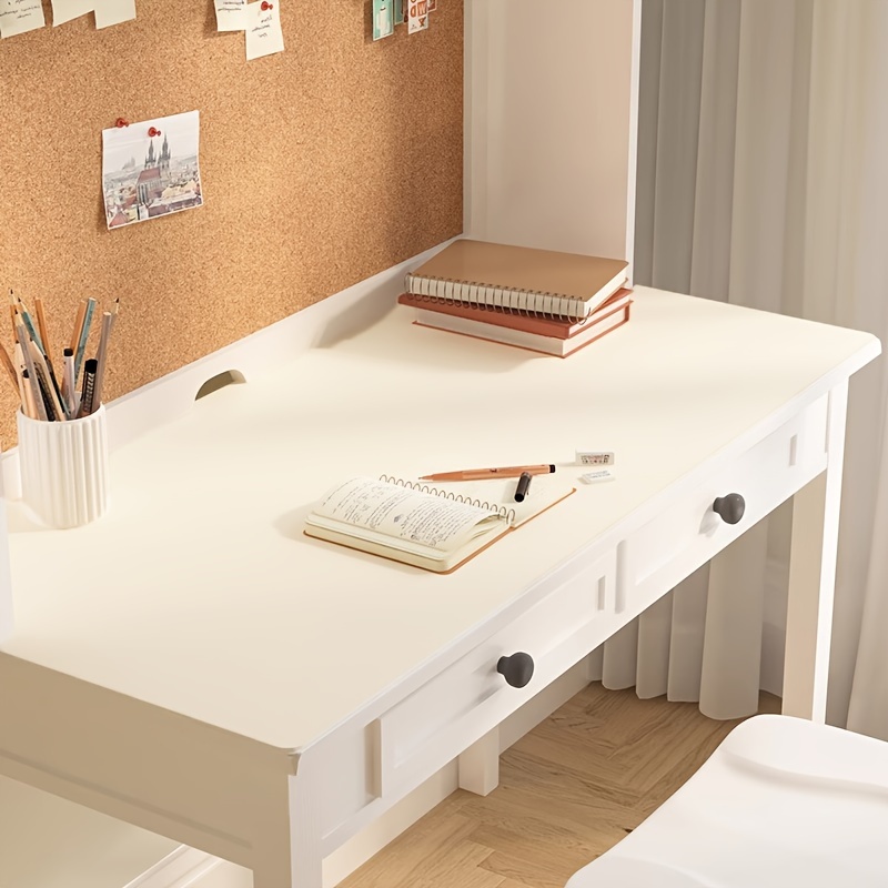 Escritorio de estudio para niños, escritorio de madera de estilo moderno y  simple, mesa de estudio sólida, mesa de escritura de haya, doble cajón