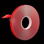 Traceless Double-sided Transparent Tape Red: Strong Traceless Double-sided Tape Acrylic High Temperature Resistant Transparent Waterproof Wall High Adhesive Fixed Photo Car Tape SS