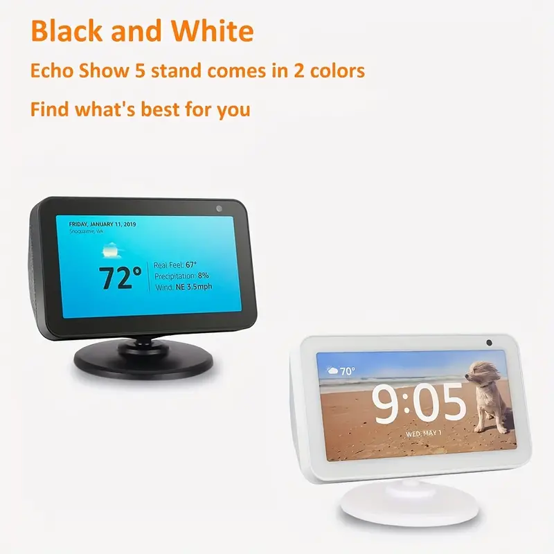 Stand For Echo Show 5 (1st Gen And 2nd Gen) Adjustable Mount - Temu