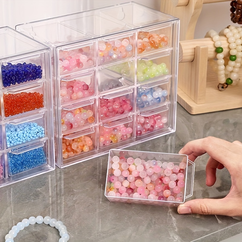 Acrylic Package Sub-Grid Box Pour Perles Lâches Nail Art Bijoux